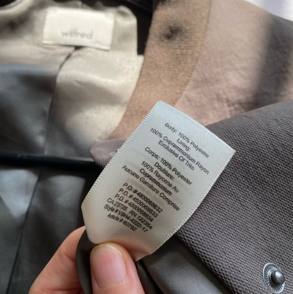 Aritzia Wilfred Poussin Bomber Jacket size XXS - Picture 4 of 4